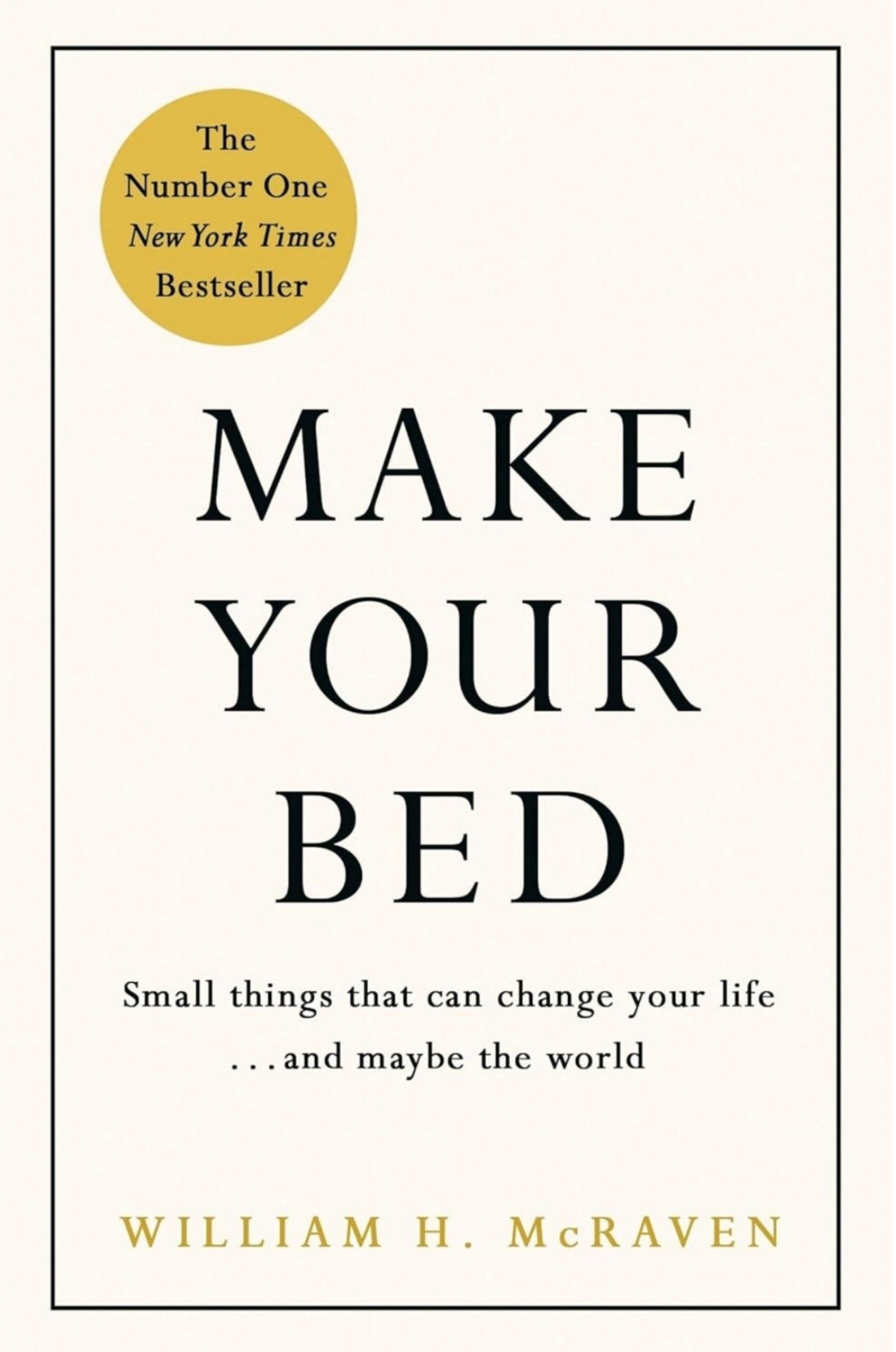 Make Your Bed Book Cover